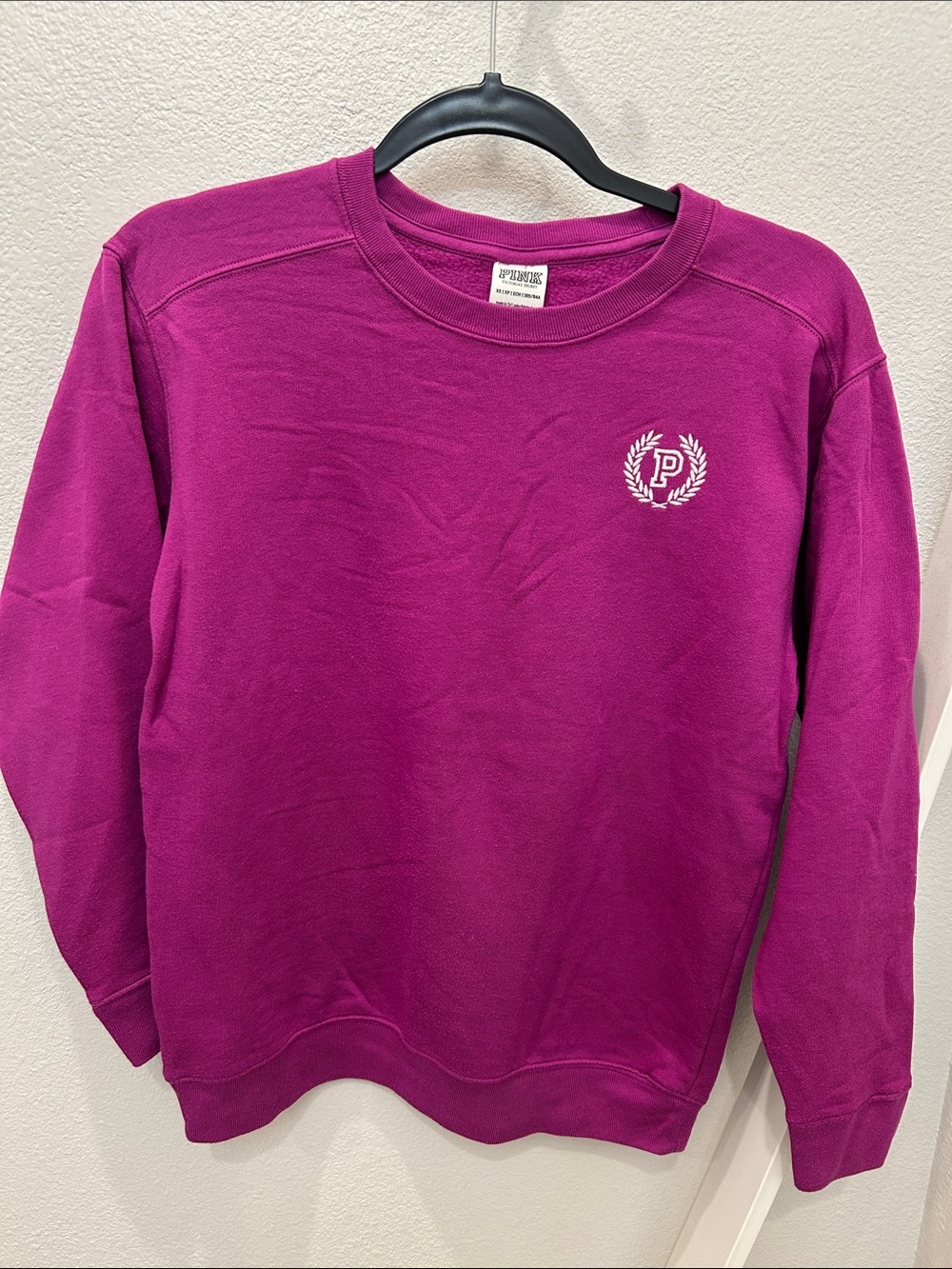 Victoria's Secret PINK Magenta Crewneck Sweatshirt